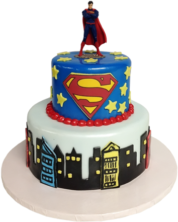 Superman Cake - Superman Cake Png (500x500)