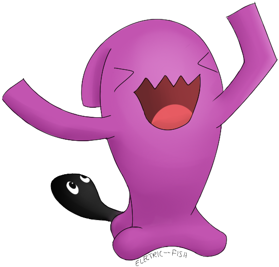 Shiny Wobbuffet By Electric Fish - Shiny Wobbuffet By Electric Fish (588x561)