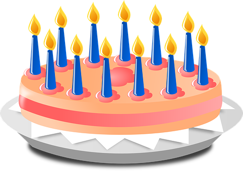 Birthday Cake Candles Anniversary Cake Eve - Add Anniversary Cake Photo Pillow Case (482x340)
