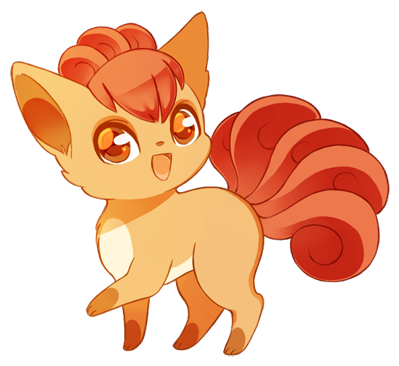 Cute Vulpix By Mizukiimoon On Deviantart - Pokemon Kawaii Vulpix (400x383)