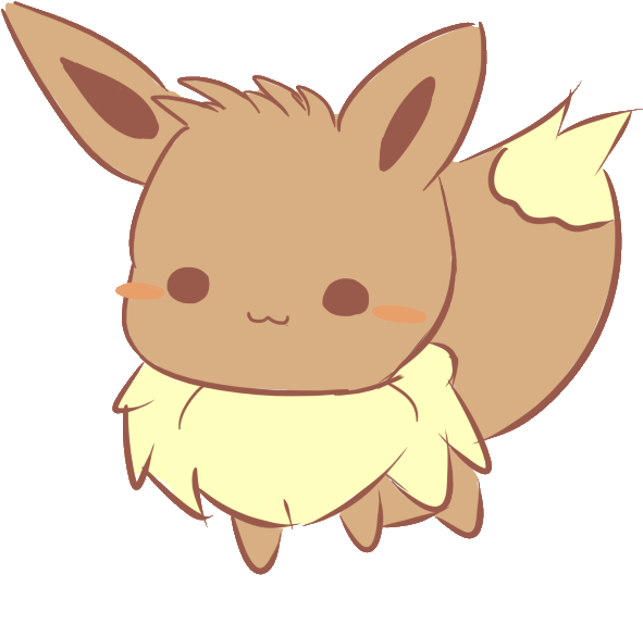 Chibi Eevee By Arzaela On Deviantart - Kawaii Pokemon Eevee (697x609)