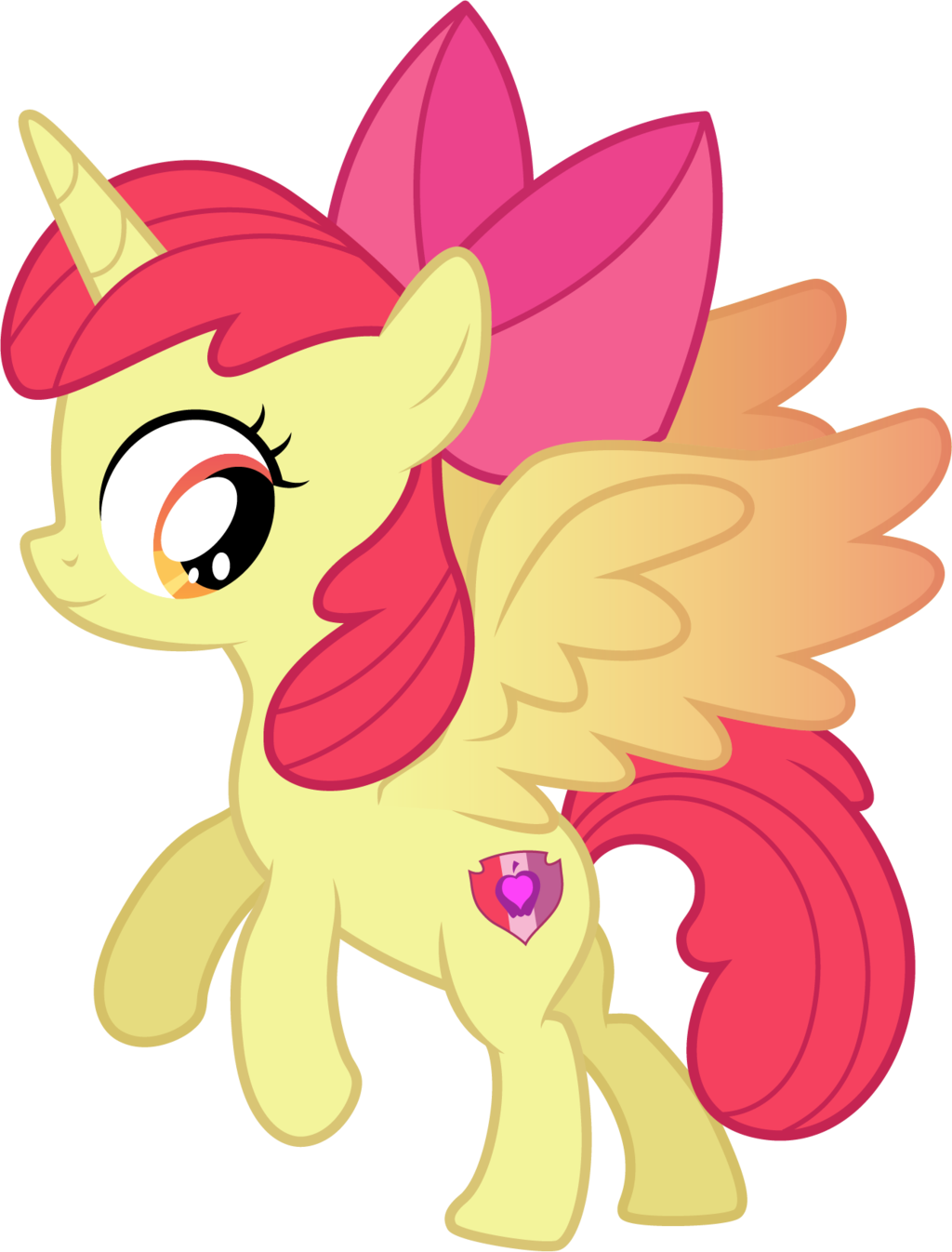 Drawing Impressive My Little Pony Apple Bloom 6 Request - My Little Pony Apple Bloom Alicorn (1024x1346)