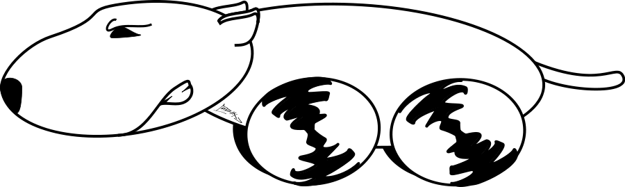 How To Set Use Running Cartoon Bulli Svg Vector - Clip Art (2514x750)