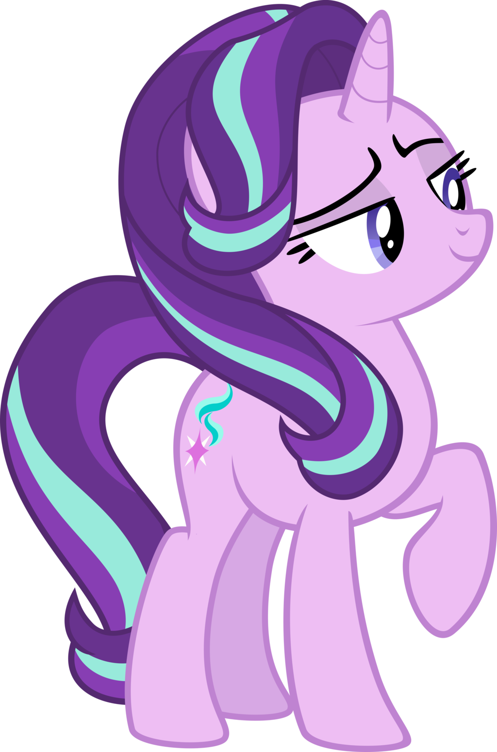 Tail Clipart Smug - My Little Pony Vector Starlight Glimmer 3 (1024x1550)
