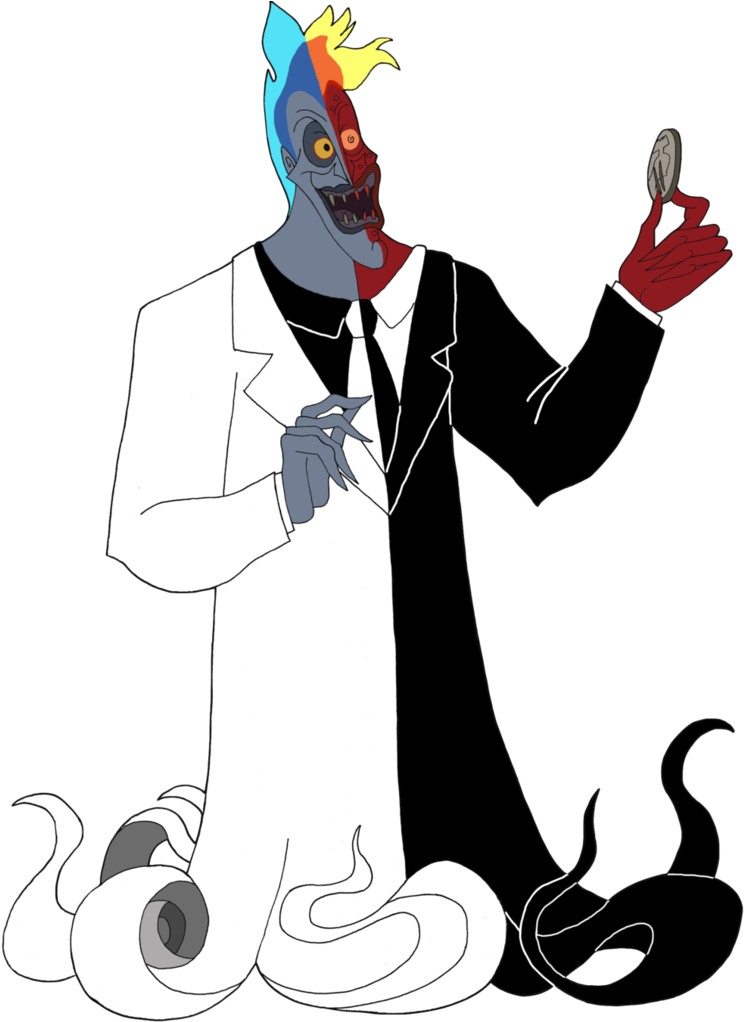 Hades As Two-face By Renthegodofhumor - Hades Face (775x1031)