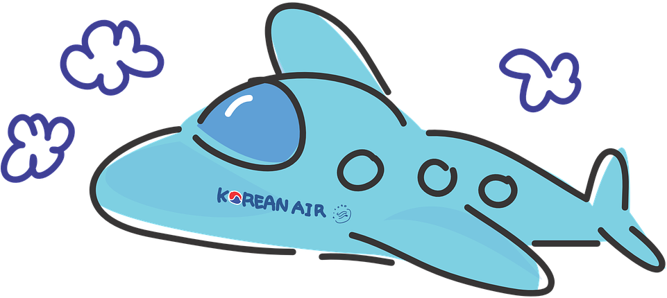Aeroplane Cartoon 14, Buy Clip Art - Korean Airlines Clipart (960x480)
