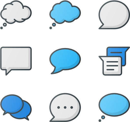 Messages & Chat 40 Icons - Messages & Chat 40 Icons (600x564)
