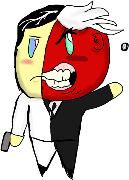 Chibi Two Face By Prehistorickoopa37 - Pinterest (894x894)