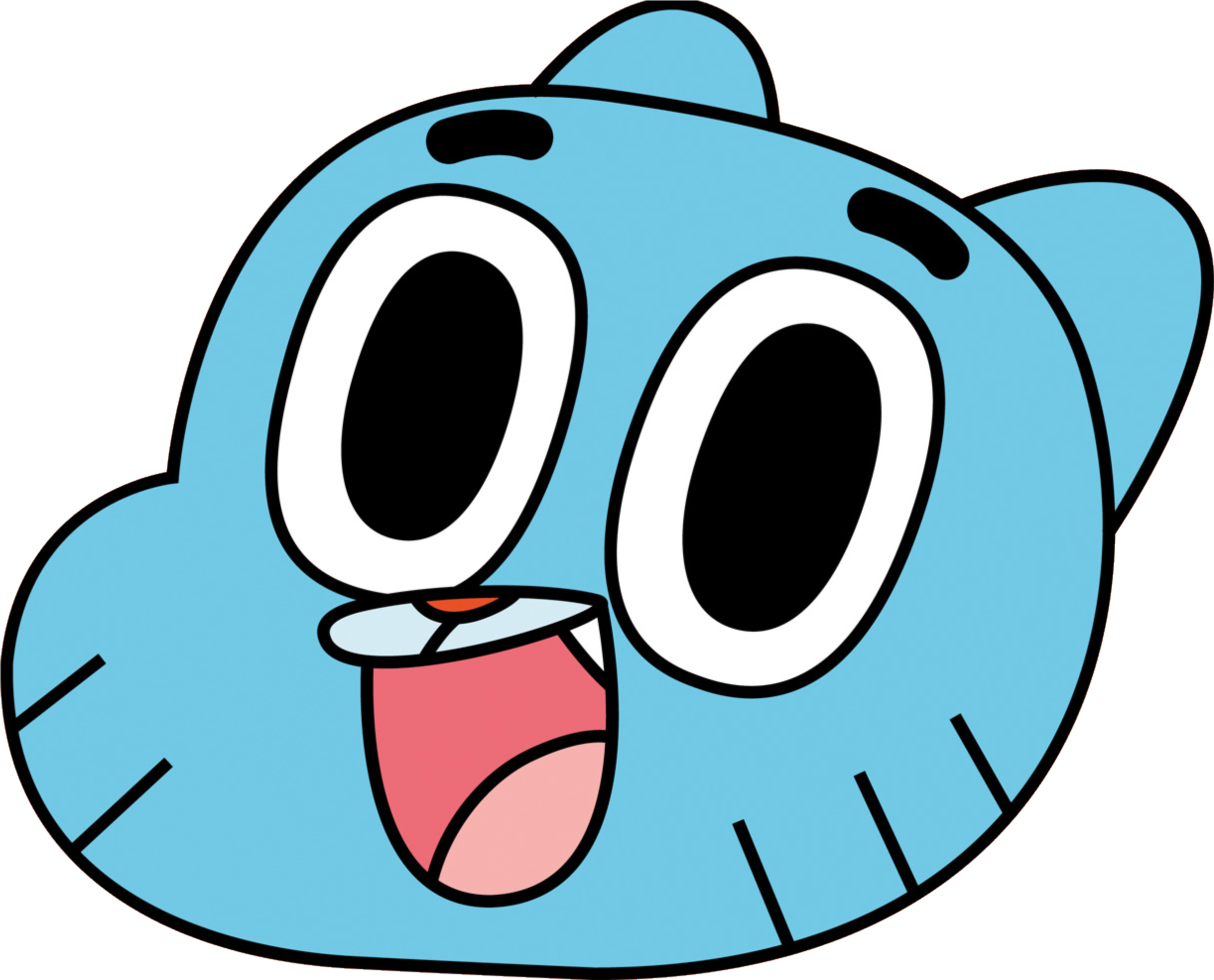 Darwin Watterson Youtube Gumball Watterson Karate Chop - Amazing World Of Gumball Head (2446x2446)
