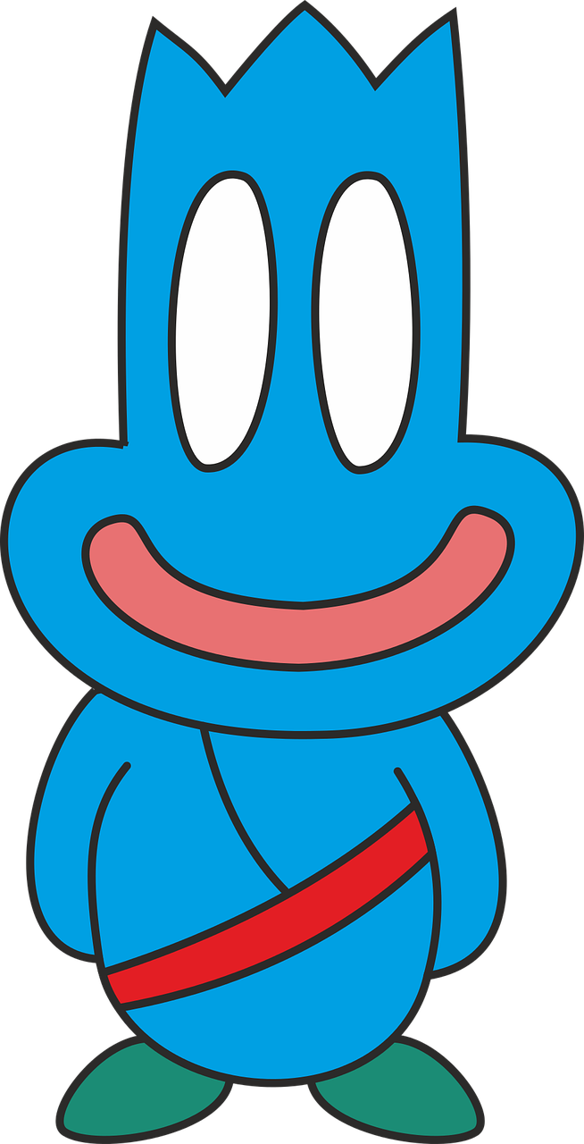 Blue Monster Cartoon Kids Png Image - Blue Monster Cartoon Kids Png Image (654x1280)