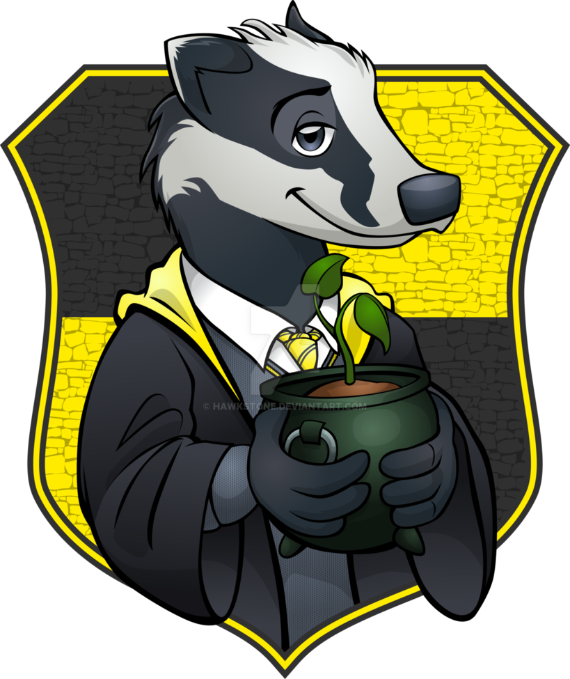Hufflepuff By Hawkstone - Furry Hufflepuff (819x975)