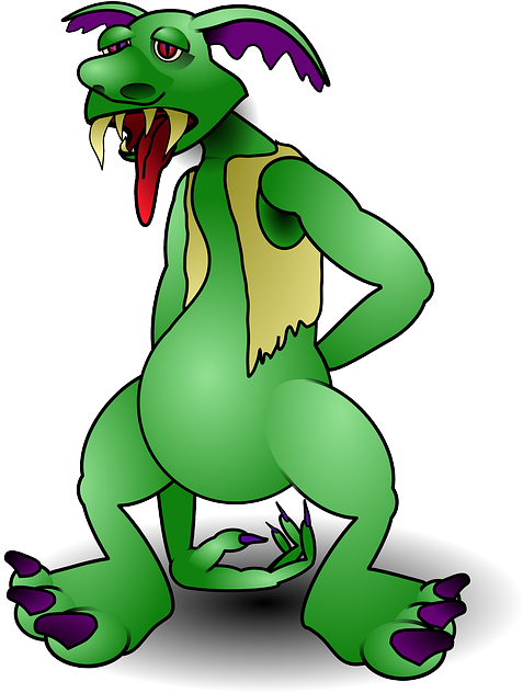 Monster Animals, Steele, Cartoon, Fantasy, Troll, Monster - Troll Clip Art (574x640)