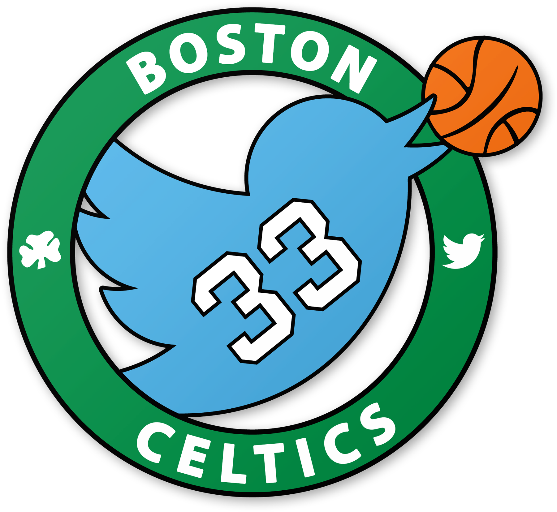 Larry Bird Twitter Logo - Twitter And Larry Bird (1800x1655)