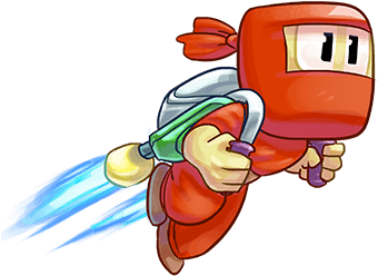 Punch, Kick, And Blast Your Way Through This Nail-biting - Dan The Man Ninja Rebel (367x327)