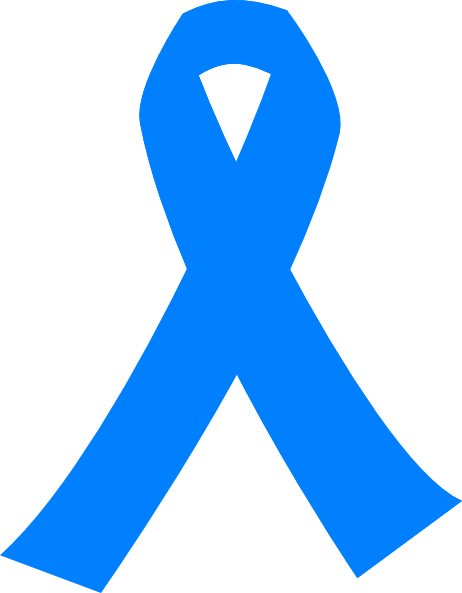 Light Blue Cancer Ribbon Clip Art At Clkercom Vector - Prostate Cancer Ribbon Vector (462x593)