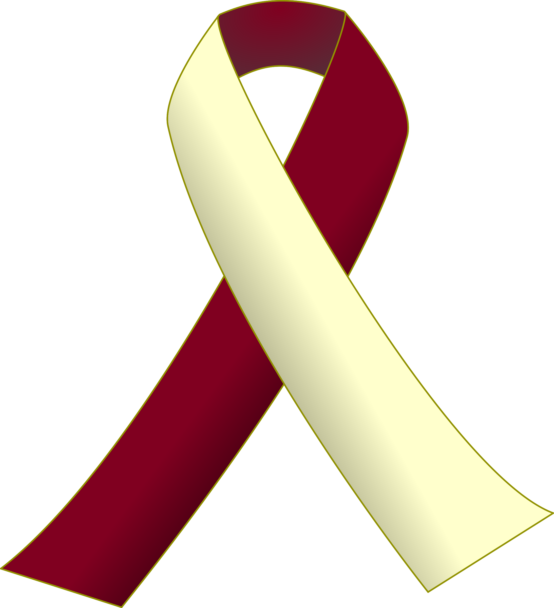 Free Teal Ribbon Clip Art - Head And Neck Cancer Ribbon (2187x2400)