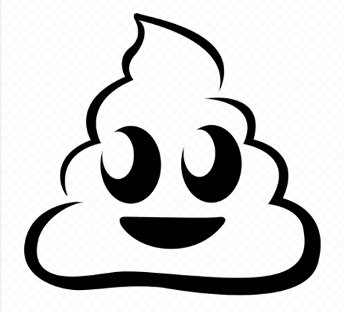 Poop Emoji Decal - Poo Emoji Pumpkin Stencil (500x454)