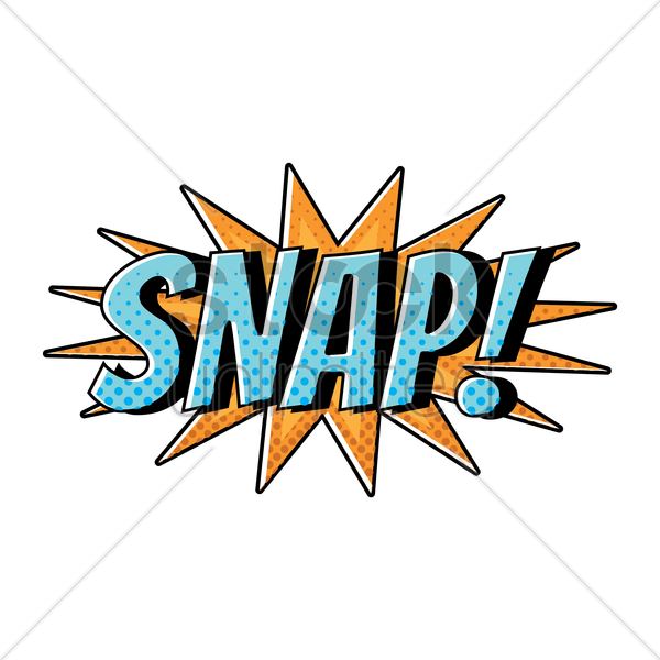 Snap Comic Wording Clipart - Graphic Design (600x600)