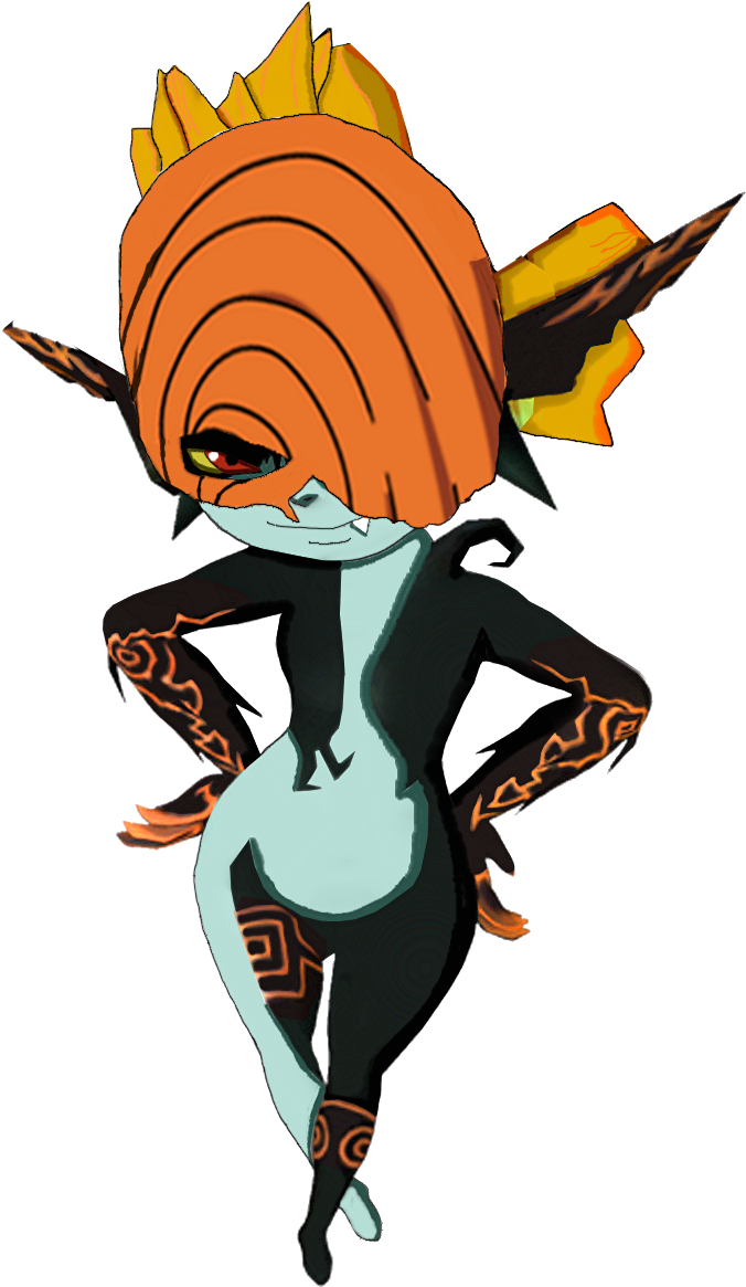 Tobi Midna Naruto Shippuden Legend Of Zelda By Zerjer97 - Legend Of Zelda Midna (690x1178)