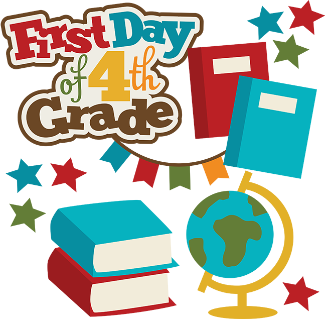 First Day Of 4rd Grade Svg - First Day Of School 4th Grade (648x635)