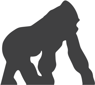 Vectortown Endangered Species - Gorilla (512x512)