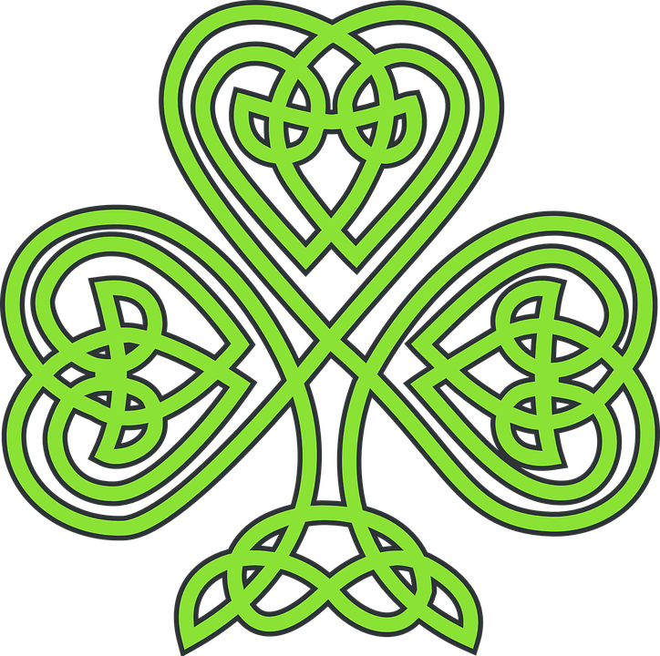 This Is The Image For The News Article Titled St Patrick's - Celtic Clover (724x720)