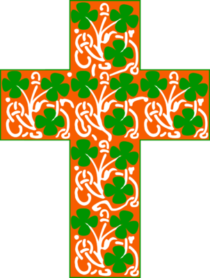 Irish Cross St Patricks Day Clip Art Christartcom - Irish Cross (302x400)