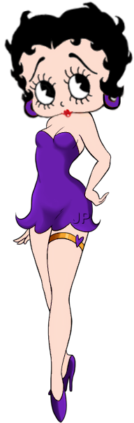 Bb Purple Dress - Betty Boop (310x664)