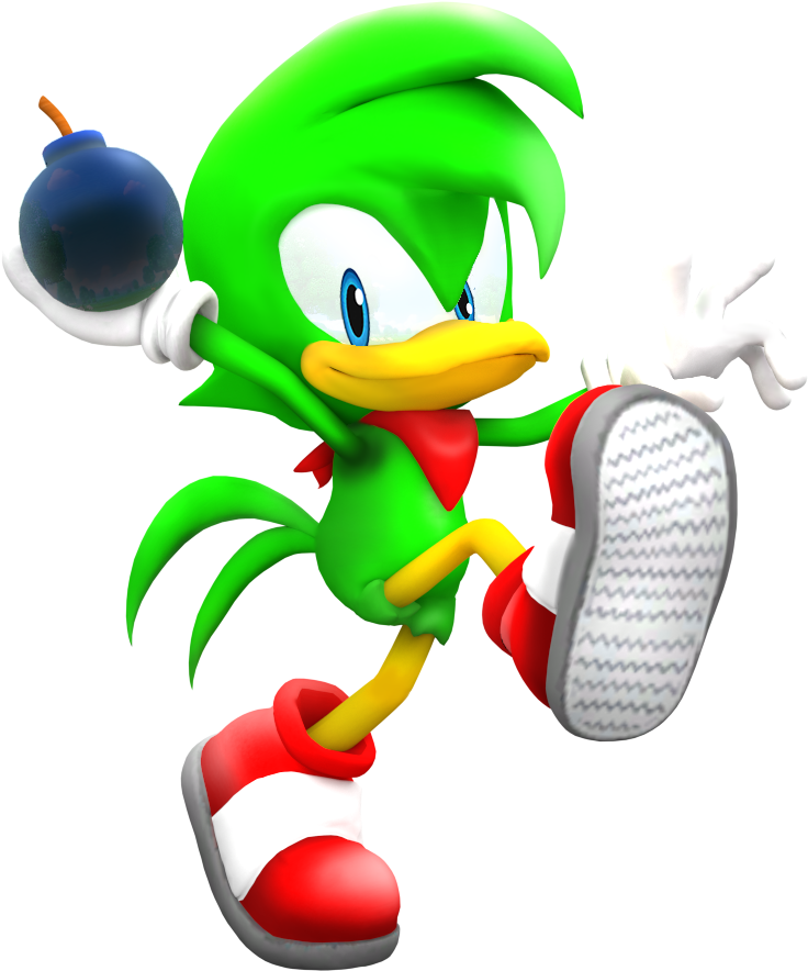 Bean The Dynamite In Sonic World By Nibroc-rock - Personajes Olvidados De Sonic (800x900)