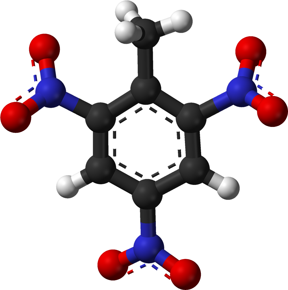 Trinitrotoluene Ball And Stick (1096x1100)
