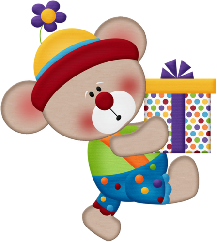 Aw Circus Bear 6 - Clip Art (448x500)