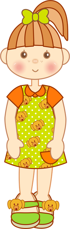 Girl With Ponytail And Bangs Clipart Imagem Decoupage - Pony Tail Girl Clipart (235x768)