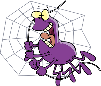 Call Me Little Miss Muffet - Spider Web Clip Art (400x338)