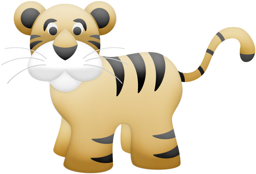 Safari Png Onça Png / Macaco Png / Tucano Png / Tigre - Cartoon (900x619)