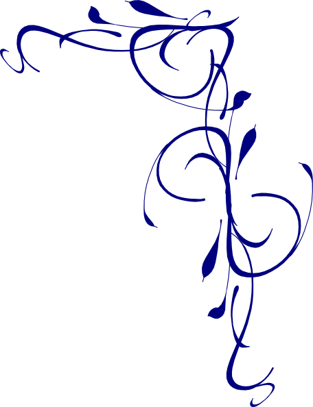 Royal Blue Clip Art - Royal Blue Swirl Png (456x594)