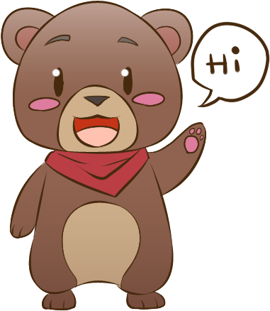 Cute Cartoon Animals Stickers Messages Sticker-7 - Sticker (394x476)