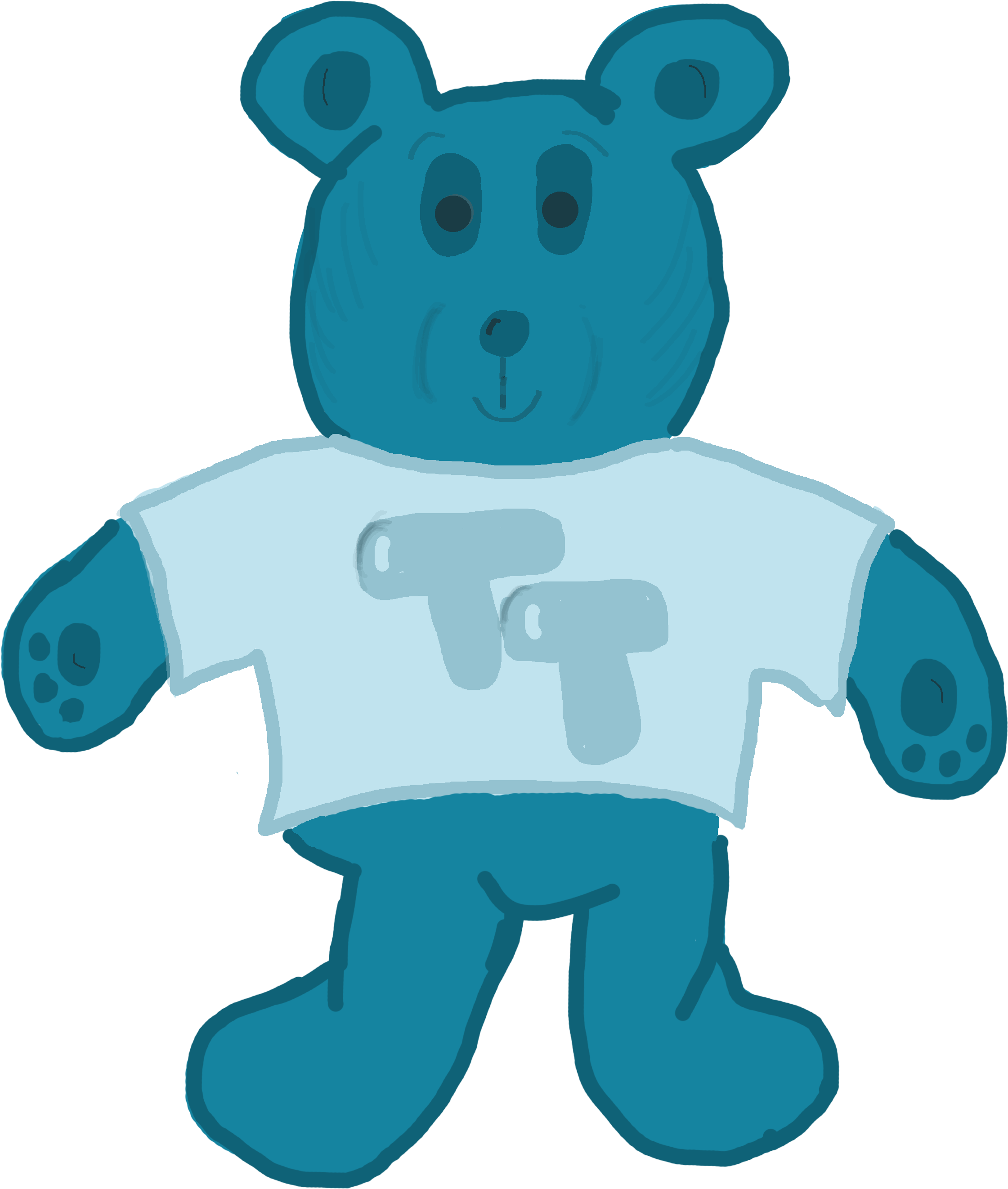 For This Blue Bear With A Shirt I Cleaned Up His Hair - Teddy Bear (2400x3000)