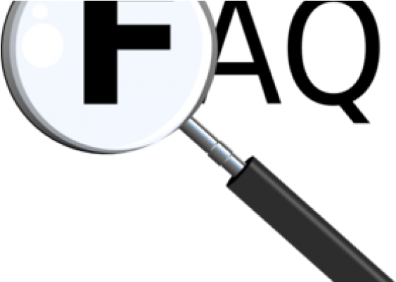Faq For Visitors - Magnifying Glass Clipart (600x400)