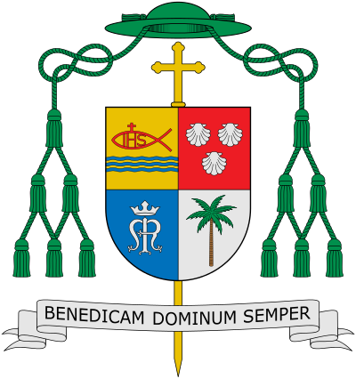Coat Of Arms Of Severo Cagatan Caermare, Bishop Of - Diocese Of Tandag Logo (440x469)