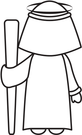 Saint Joseph Manger Character - Illustration (550x550)