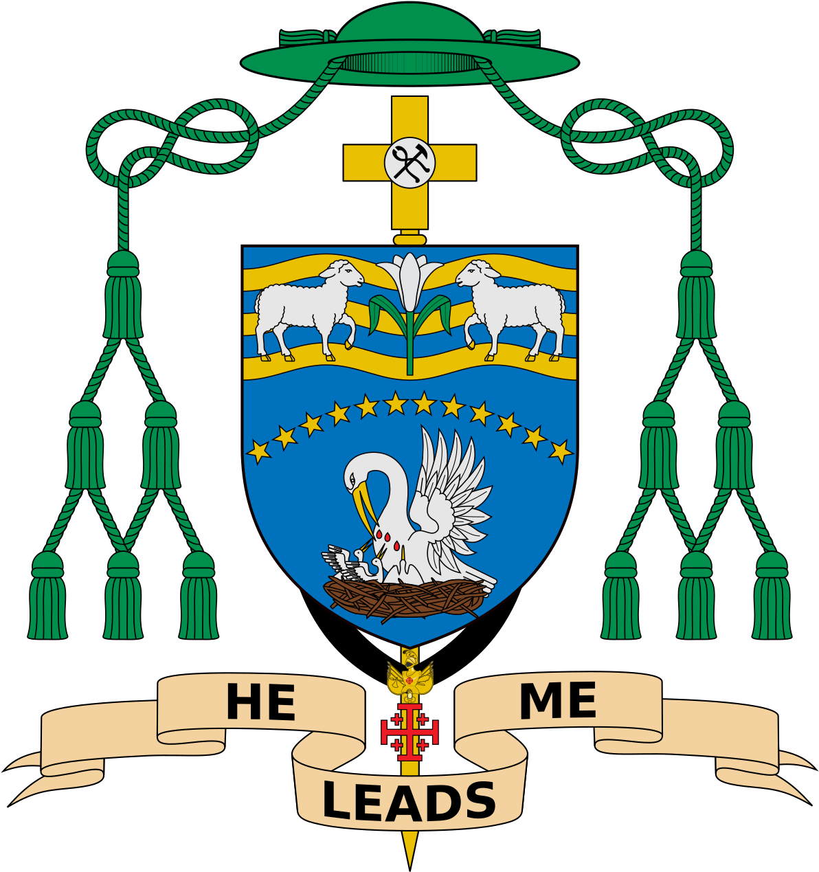 Bishop Nguyen Thai Thanh Coat Of Arm (1200x1279)