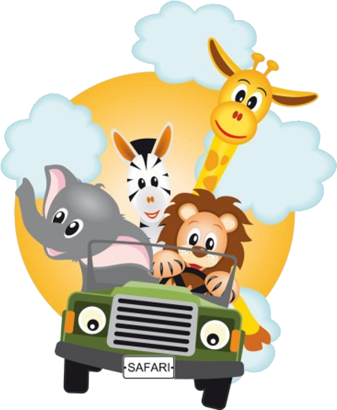 Safari Sticker Party - Safari Animals Clipart Png (600x600)