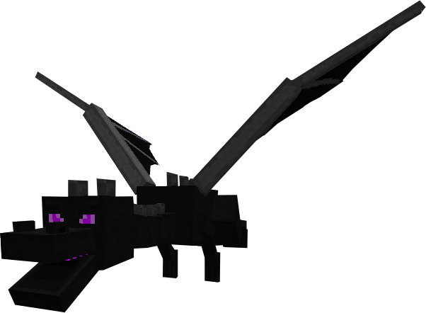 Minecraft Clipart Ender Dragon - Minecraft Ender Dragon Png (602x442)