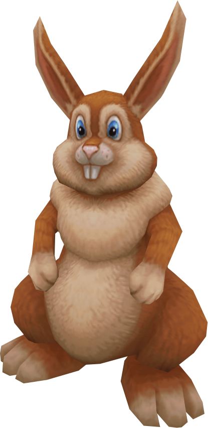 Rabbit Bunny Png Free Download - Runescape Bunny (415x852)