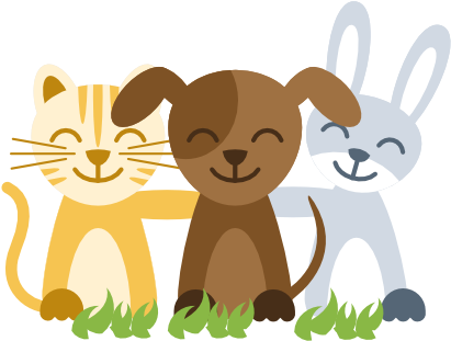 Rspca Leeds, Wakefield And District Branch, Registered - Cat And Dog Animated (424x320)