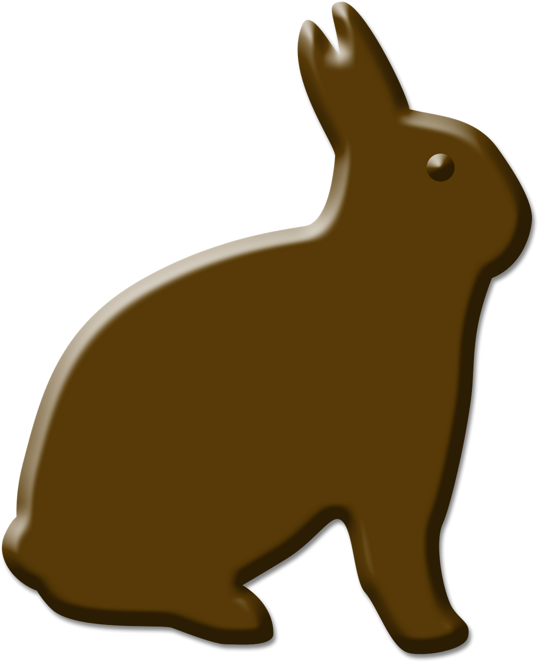 Rabbit Clipart Chocolate Bunny - Chocolate Bunny Clipart Png (1143x1600)