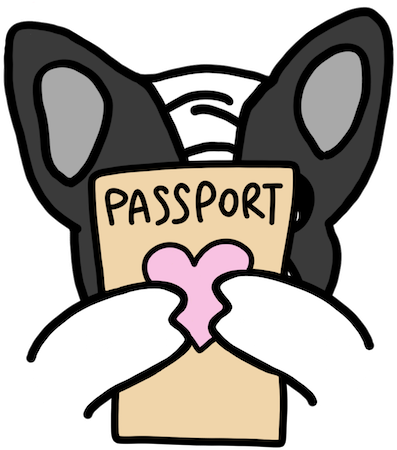 Frenchie Travel Stickers By Yeah Bunny Messages Sticker-2 - Travel Stickers Yeah Bunny Frenchie Travel (618x618)