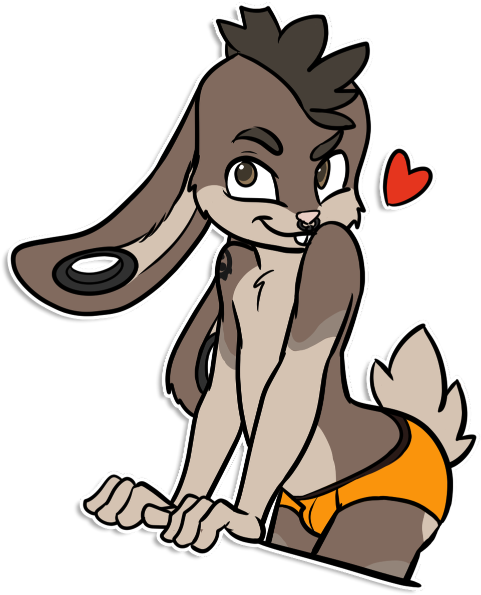 Lumi 🖋🐰☕ On Twitter - Femboy Furry Telegram Stickers (1200x1200)