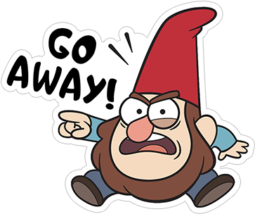 Sticker 22 From Collection «gnomes From Gravity Falls» - Gravity Falls (490x317)