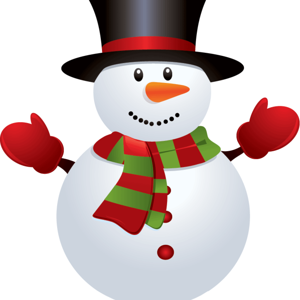 Snowman Clipart Christmas Snowman Clipart 5 Happy Christmas - Snow Man Png (1024x1024)